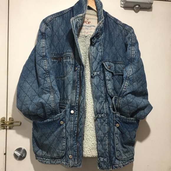 VINTAGE POP OTTANTAQUATTRO DENIM JACKETS SIZE L - Picture 9 of 15